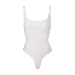 SKIMS Body Basics Square Neck Bodysuit in Marble